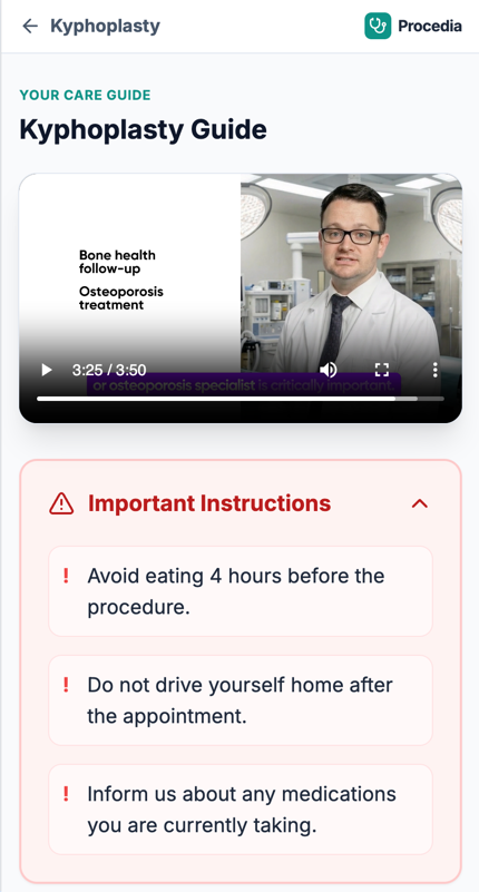 Patient View Interface